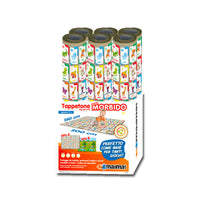 Tappeto Extramorbido per Bambini 200x150 cm Arrotolabile Doppia Grafica Multicolore