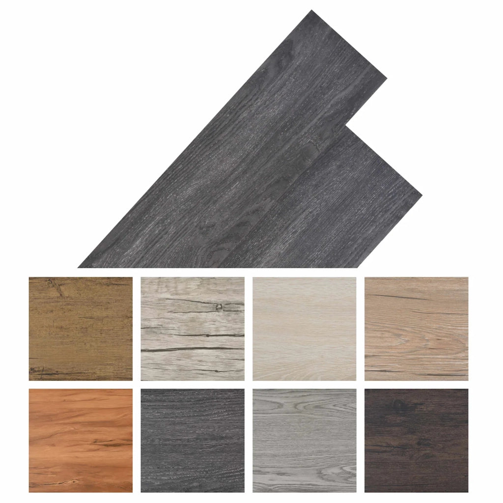 Tavole per Pavimenti 18 pz Nero e Bianco 5,26 m2 PVC CFW4185693