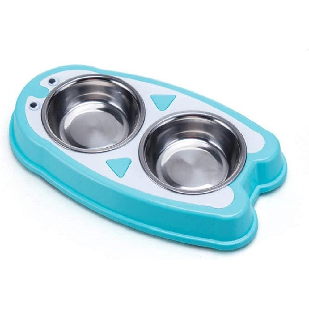 Trade Shop - Ciotola Cane Mangiare Lento Nutrire Sano Animale Cucciolo Alimenti Piatti Piastra -