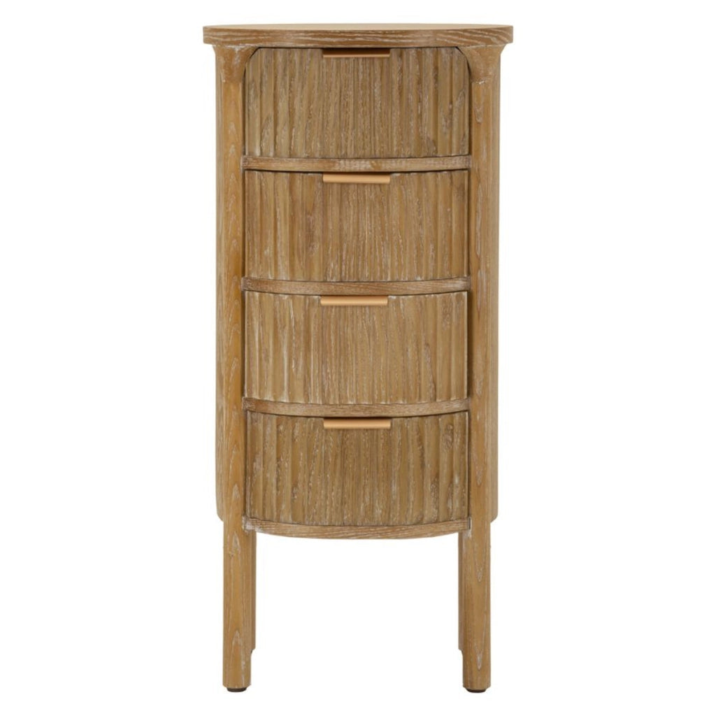Cassettiera Goteborg in legno abete e MDF marrone 38x33,5x82 cm