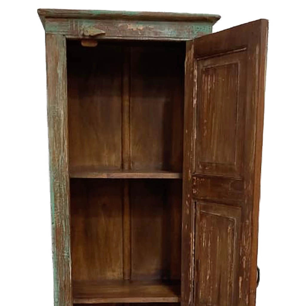 Credenziale in legno artigianale 56x36x194h cm