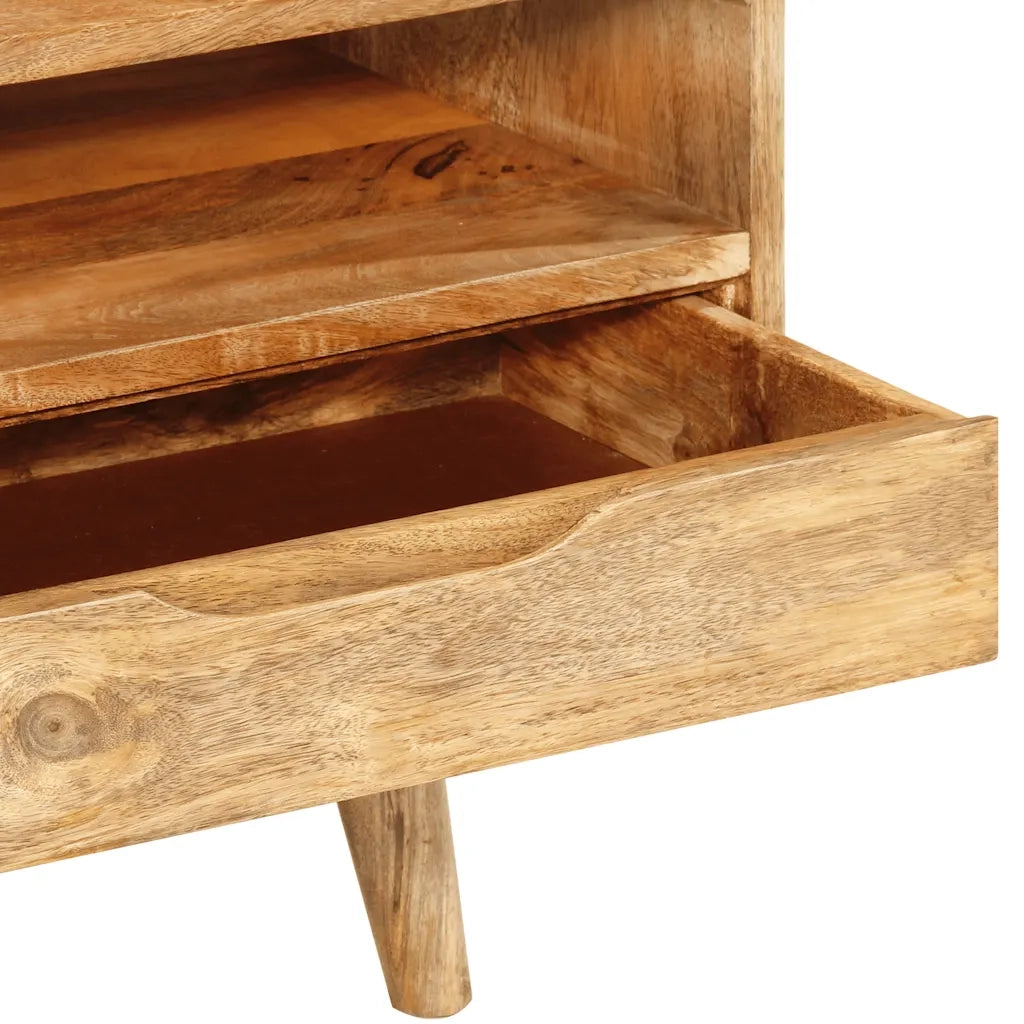 Mobile Porta TV 110x30x41 cm in Legno Massello di Mango