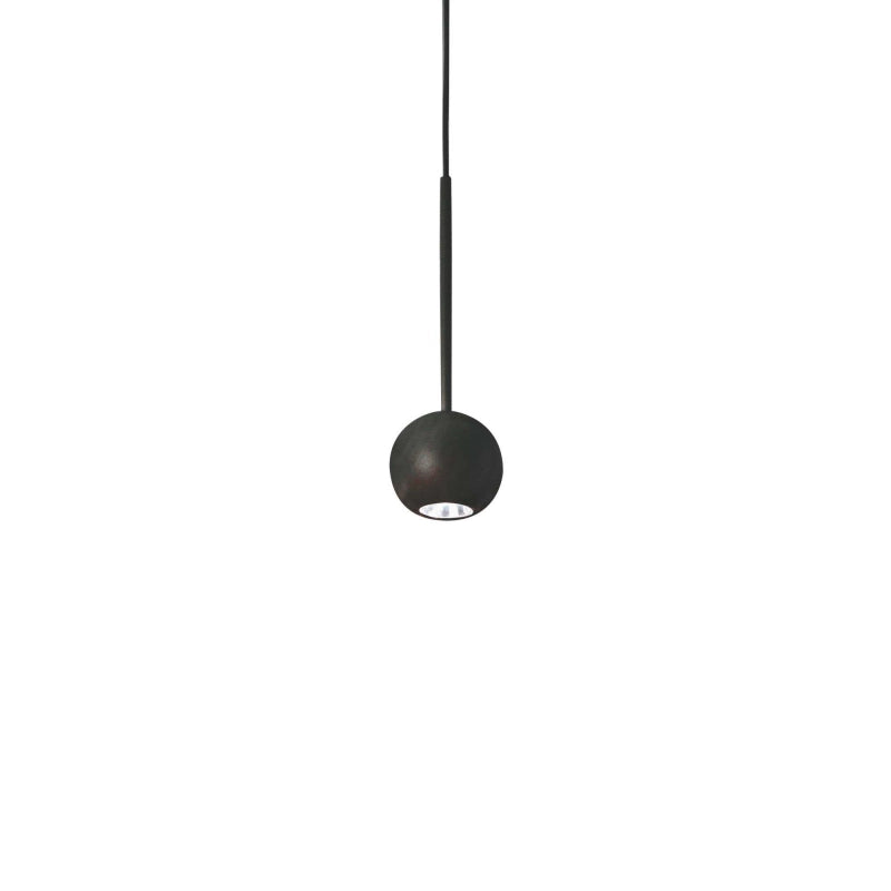 Lampada A Sospensione Archimede Sp Sfera Nero Ideal-Lux