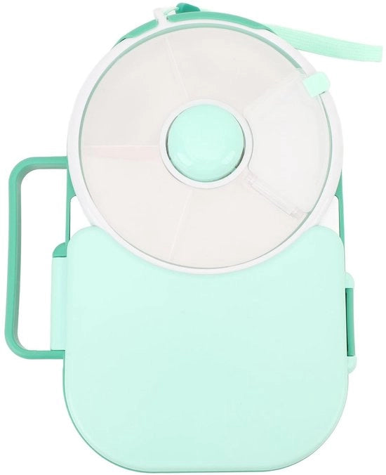 Contenitore per Snack Multifunzionale - Contenitore per Bambini con Scatole - Contenitore per Snack in Acciaio Inossidabile - Contenitore per Snack con Scatole - Resistenente all'Umidità - Facile da Pulire