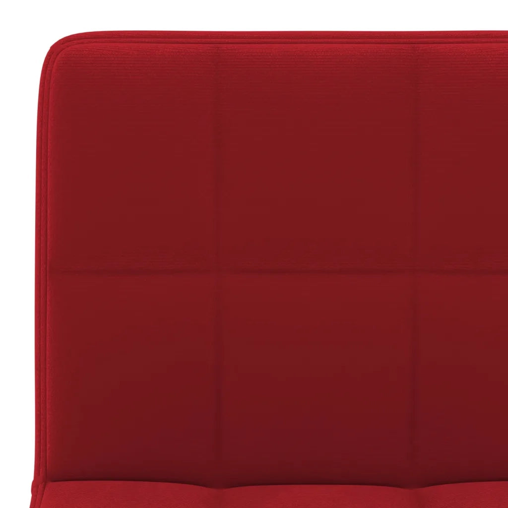 Sgabelli da Bar 2 pz Rosso Vino in Velluto cod mxl 64091