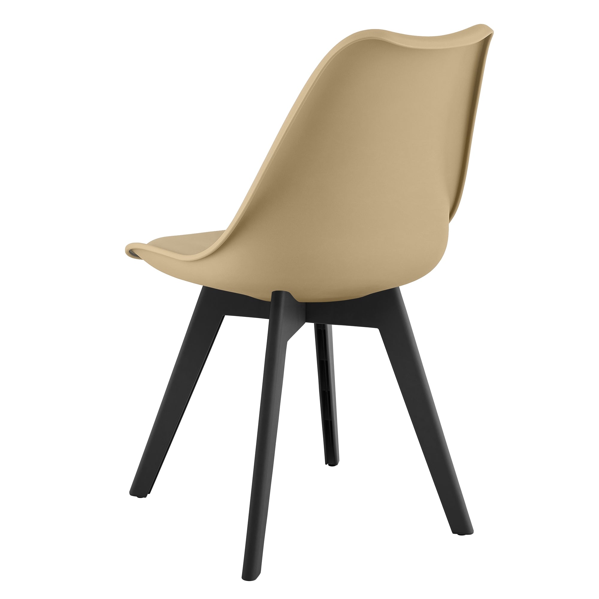 Sedia VALORA RIXK - Beige scuro con gambe nere x1