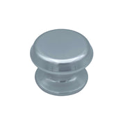 Pomolo fisso per porta SAGUATTI 177/80AB in alluminio argento lucido