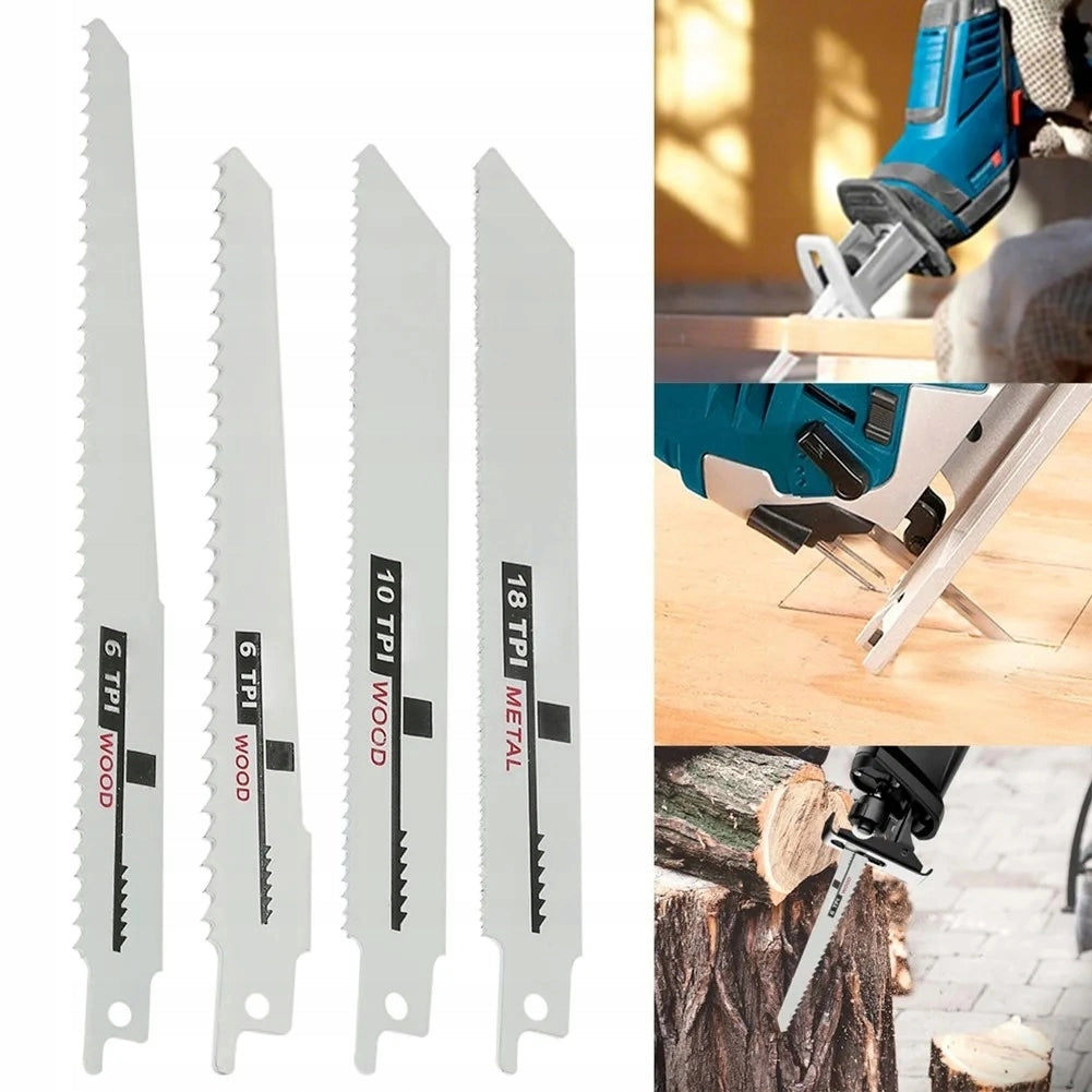 Set di Lame per Sega Alternativa 150/200 mm – Acciaio ad Alto Tenore di Carbonio | Compatibile con Rosfix Red Woodpecker