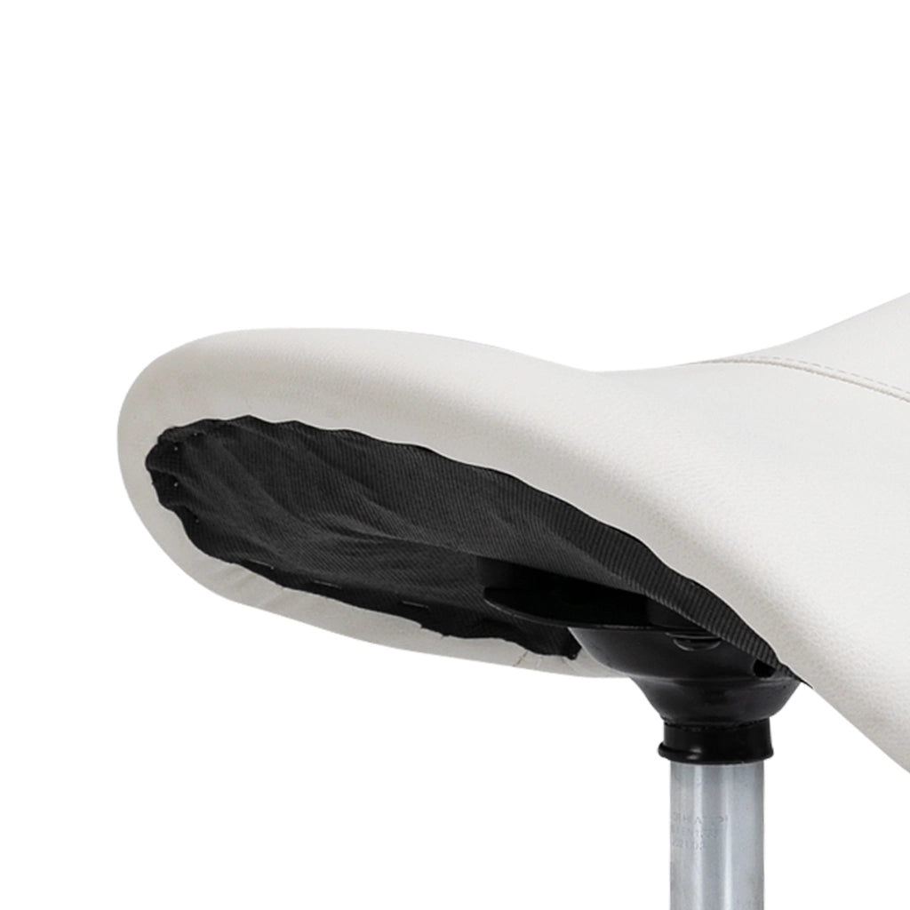 Sgabello girevole regolabile in altezza 49-61 cm ¨C Xylo ¨C Bianco