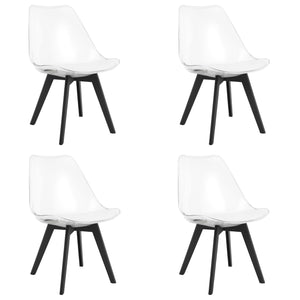 Sedia VALORA RIXK - Trasparente con gambe nere x 4