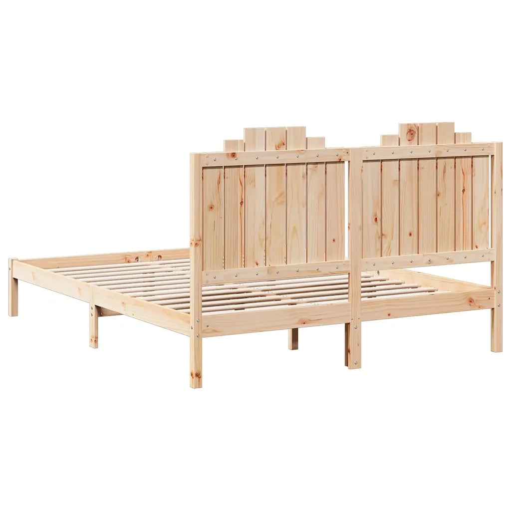 Giroletto Extra Lungo senza Materasso-Struttura Letto 160x220 cm Legno Massello 115310