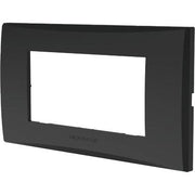 PLACCA COPRIFRUTTI AVP - NERO POSTI 4 MM 140X85- 8 pezzi