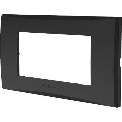 PLACCA COPRIFRUTTI AVP - NERO POSTI 4 MM 140X85- 8 pezzi