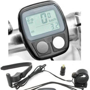 Trade Shop - Mini Computer Per Bici Bicicletta Tachimetro Contachilometri 14 In 1 Sport Tempo -