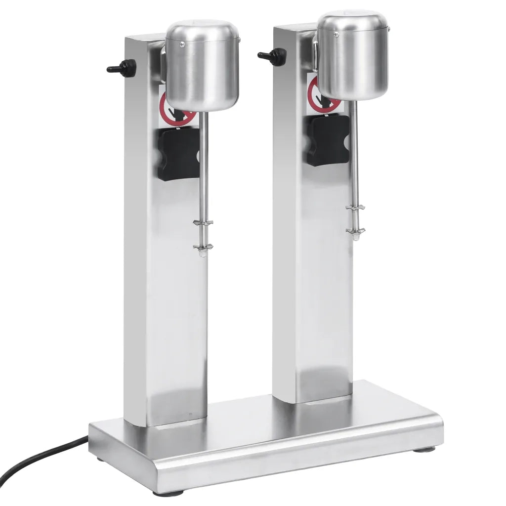 Frullatore per Milkshake con Tazza Doppia in Acciaio Inox 2 L