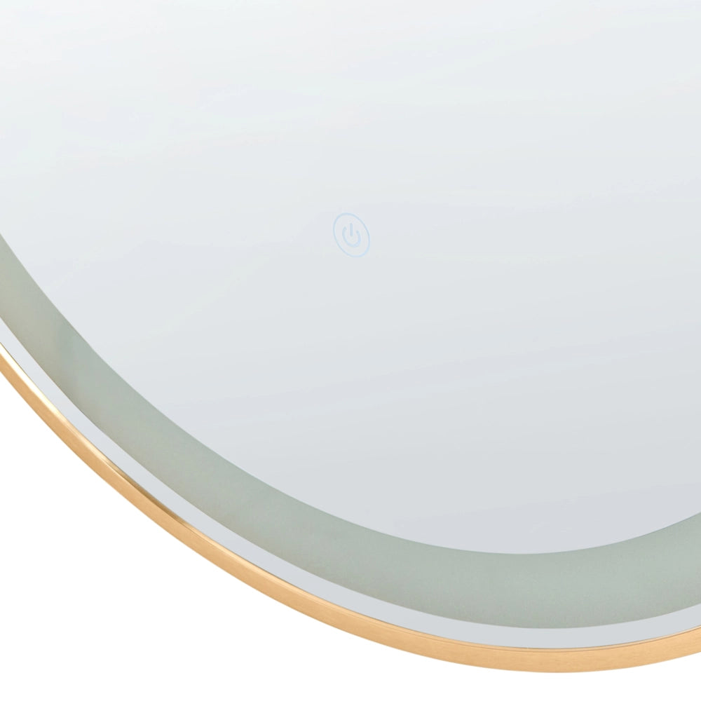 Specchio da parete a LED 120 x 60 cm, moderno e contemporaneo, per bagno, toeletta e camera da letto