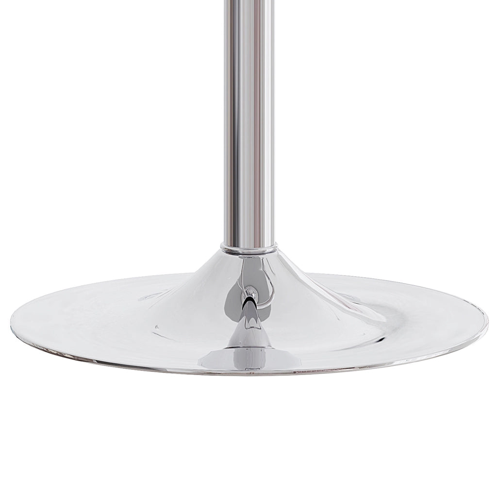 Set 2 sgabelli da bar regolabili nero argento 360° in similpelle per isola cucina