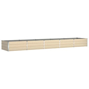 Fioriera | Cassetta per fiori | Vaso Avorio 480 x 100 x 45 cm Acciaio zincato