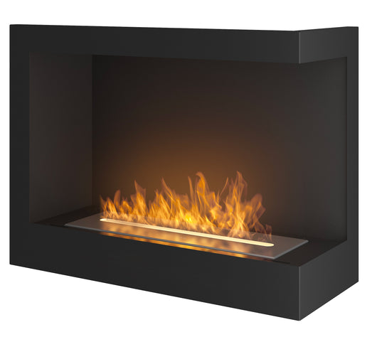 Camino a Bioetanolo da Incasso 60x45 cm Corner 600 Right Destro Nero