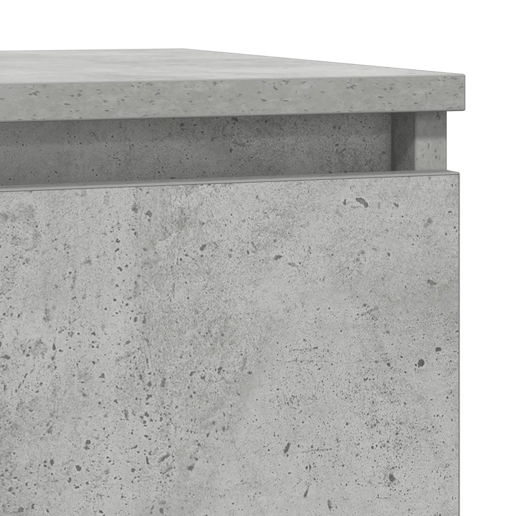 Credenza con Cassetto Grigio Cemento 71x35x84 cm in Truciolato 861592