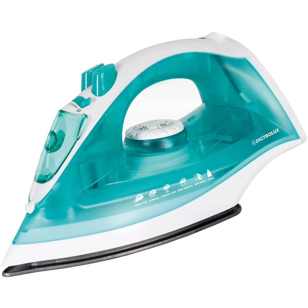 Trade Shop - Ferro Da Stiro A Vapore 2200w Piastra In Acciaio Stiratura Verticale Serbatoio Da 190 Ml -