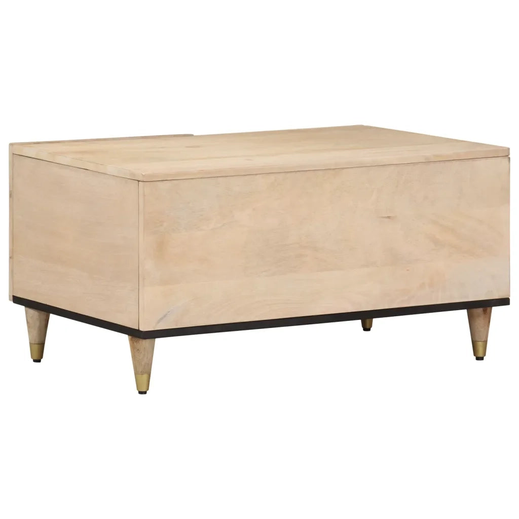 Tavolino da Salotto 80x50x40 cm Legno Massello di Mango 358253