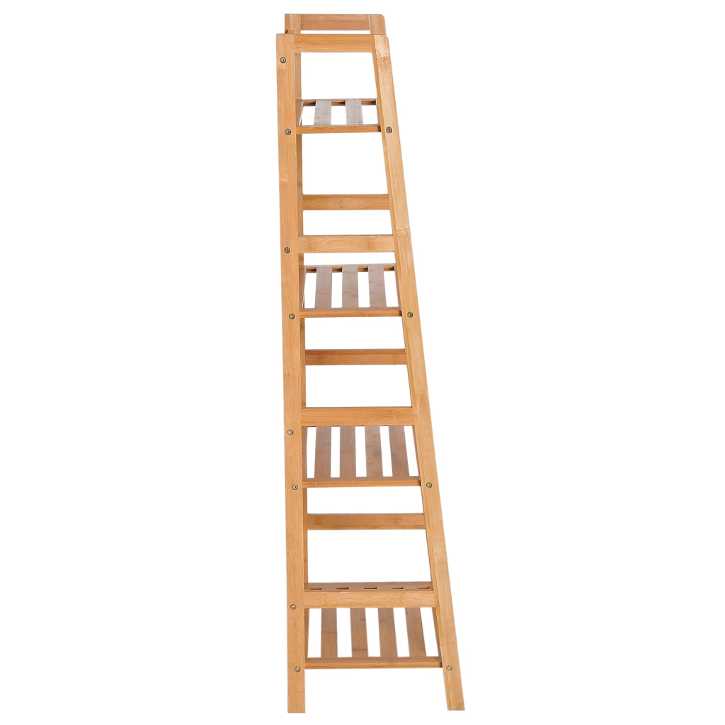 Libreria a scala 4 livelli in bambu' ¨C Zephmum ¨C 48x31,5x120 cm