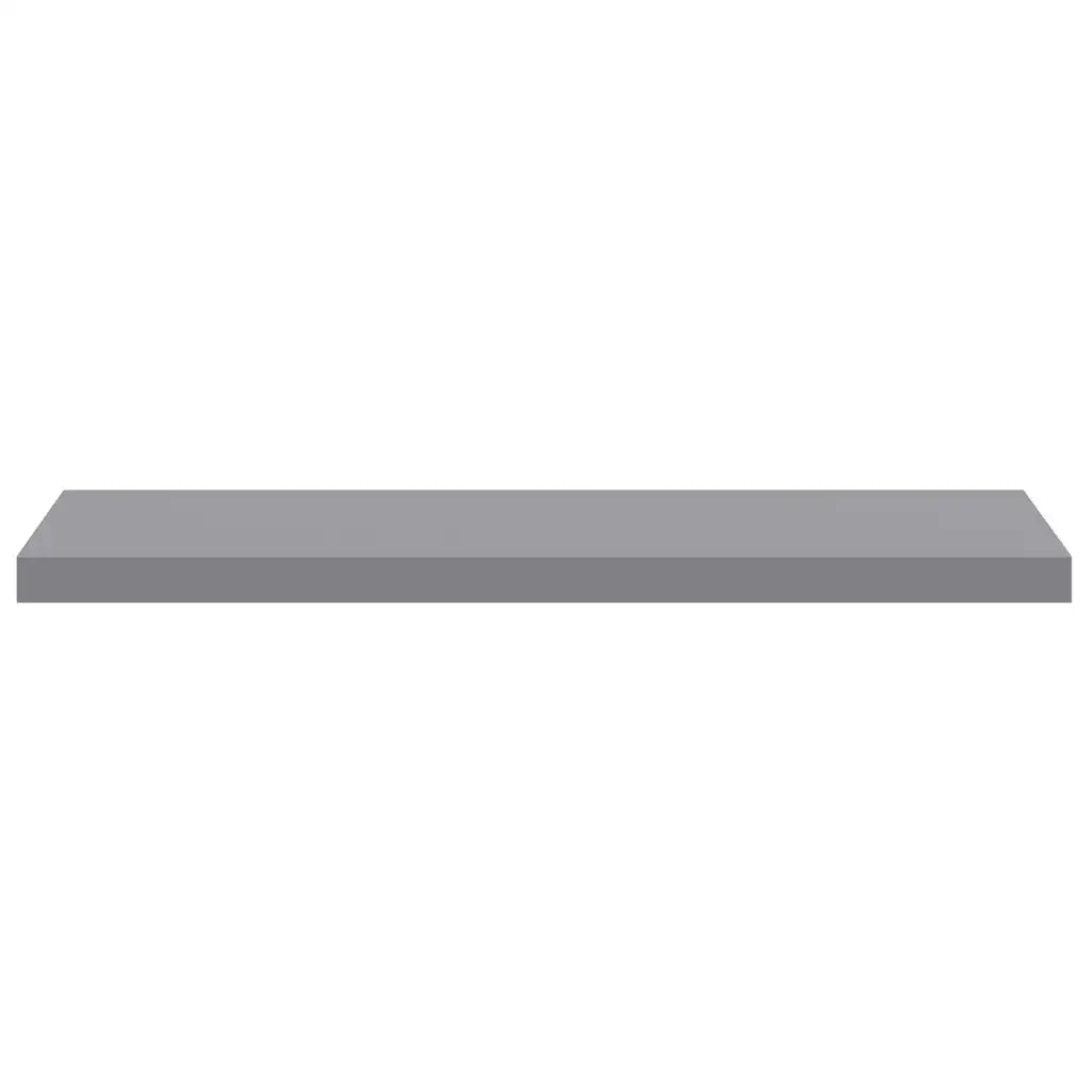 2 pz Scaffali a Parete | Ripiano a parete | Mensole a Parete Grigi 90x23,5x3,8 cm in MDF