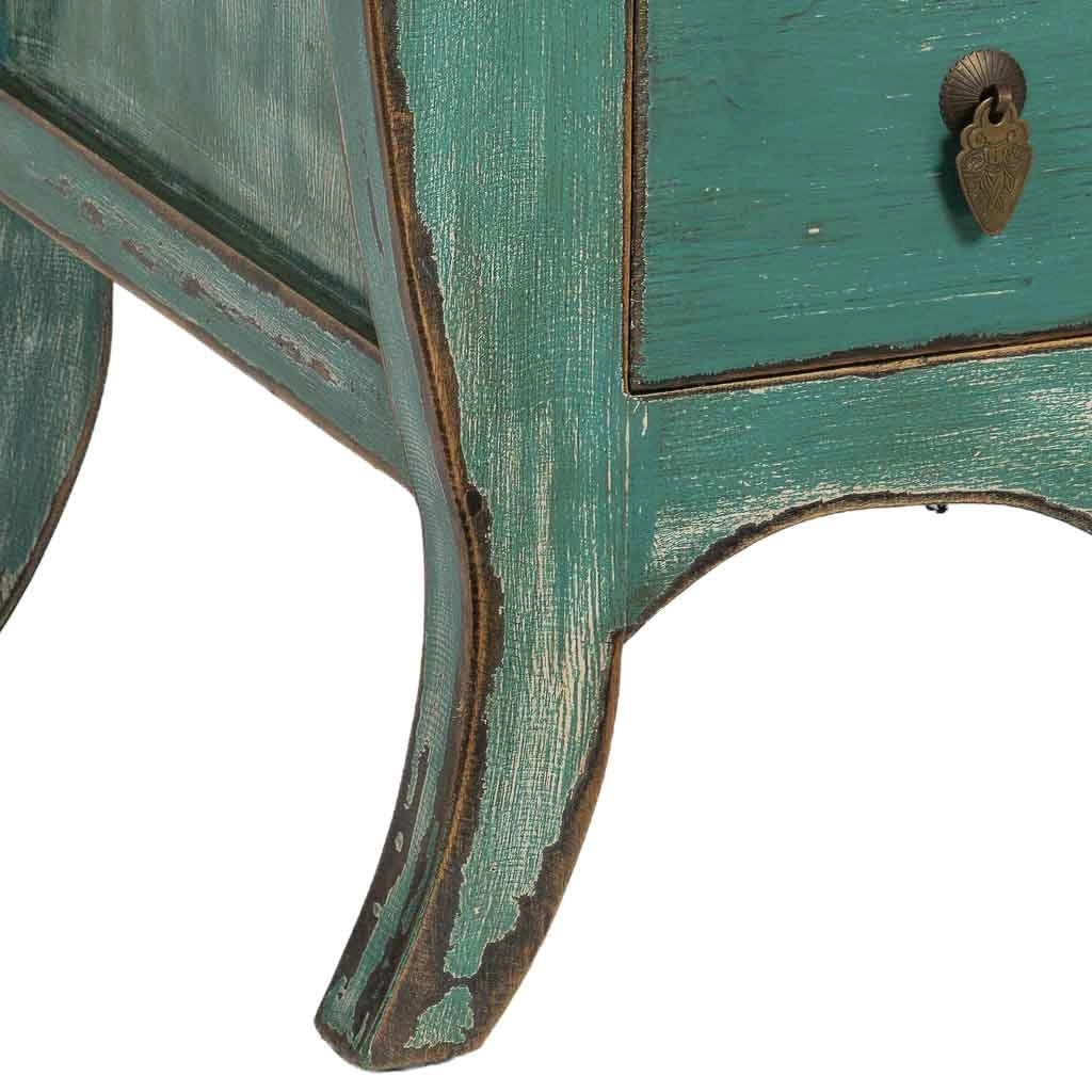 Mobile da ingresso in legno blu 90x48x80h cm
