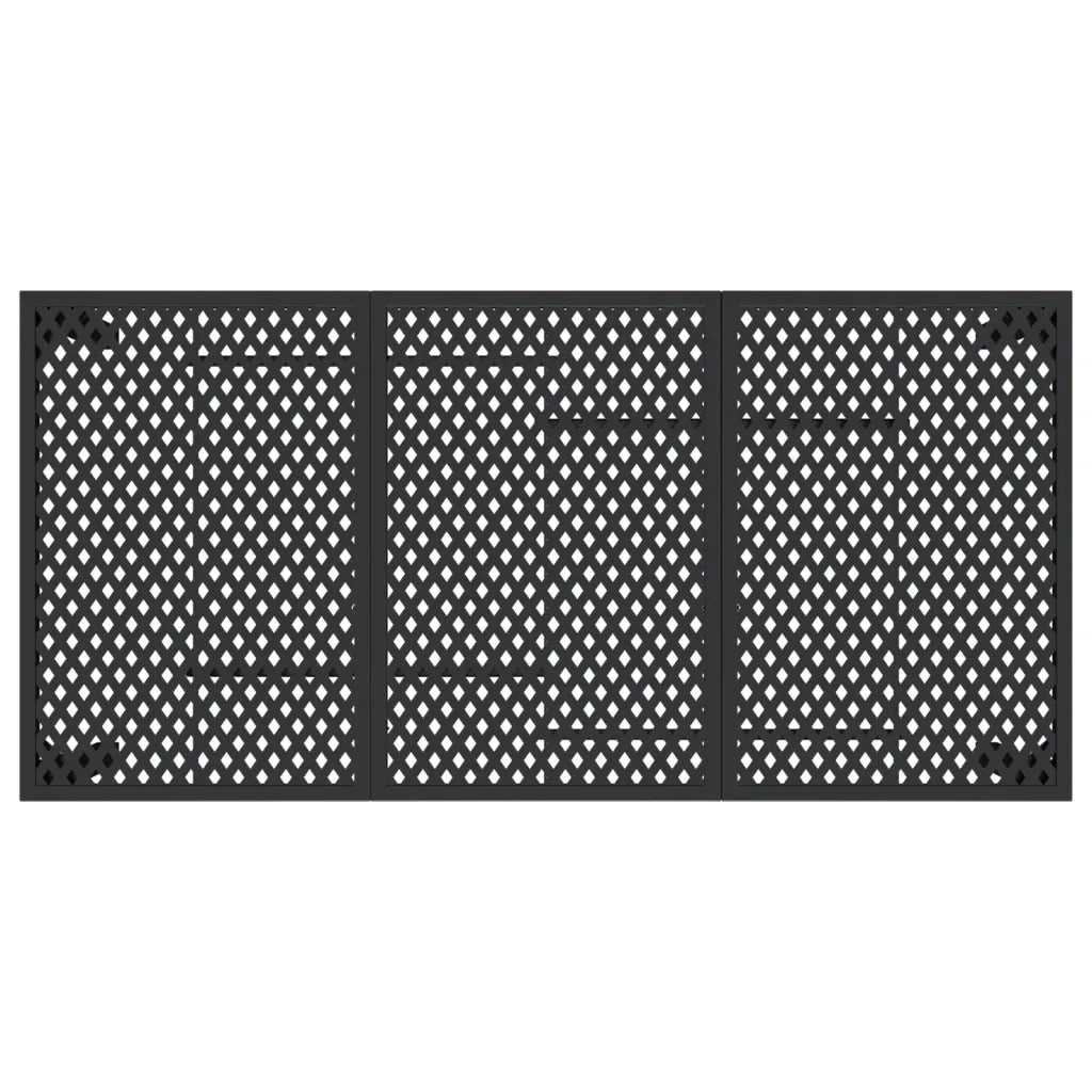 Tavolo da Giardino Antracite 165x80x72 cm Acciaio 362746
