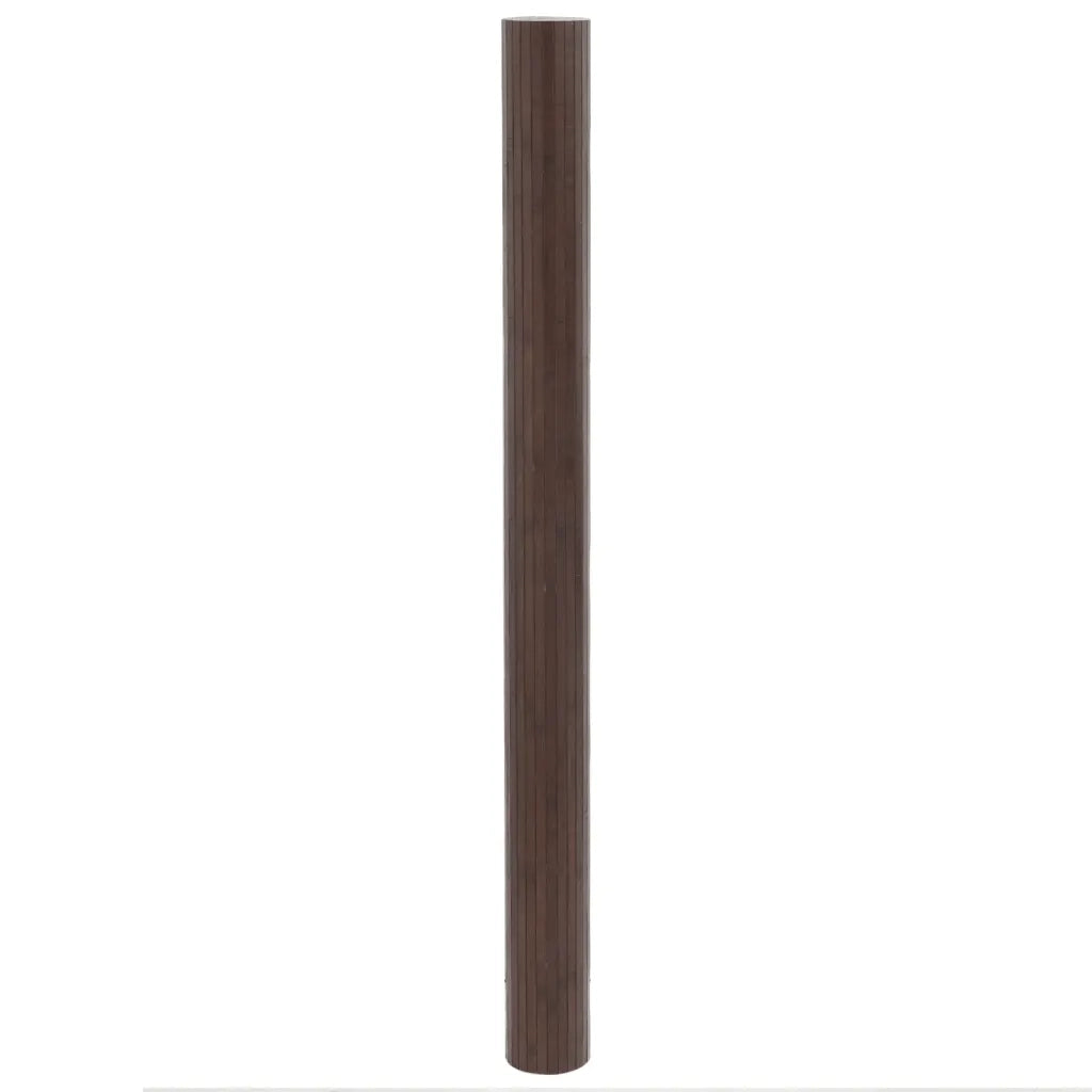 Tappeto Rettangolare Marrone Scuro 80x400 cm in Bambù 376791