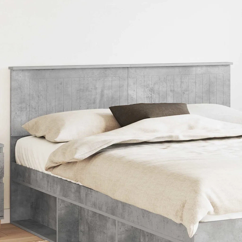 Testiera-Testata-Testiera Decorativa Grigio cemento 150 cm Legno multistrato 302528