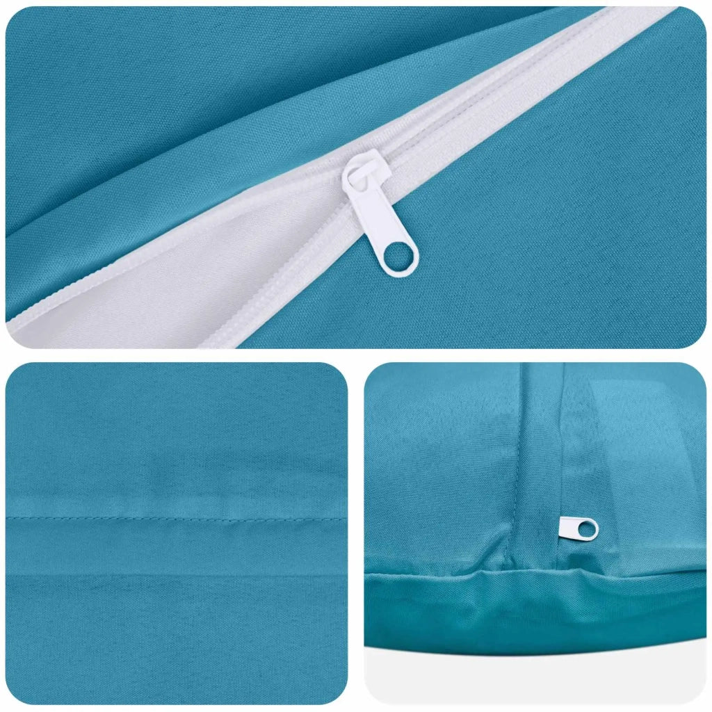 Federa 6 pcs HEERLEN Azzurro Ø 50 cm Poliestere 922682