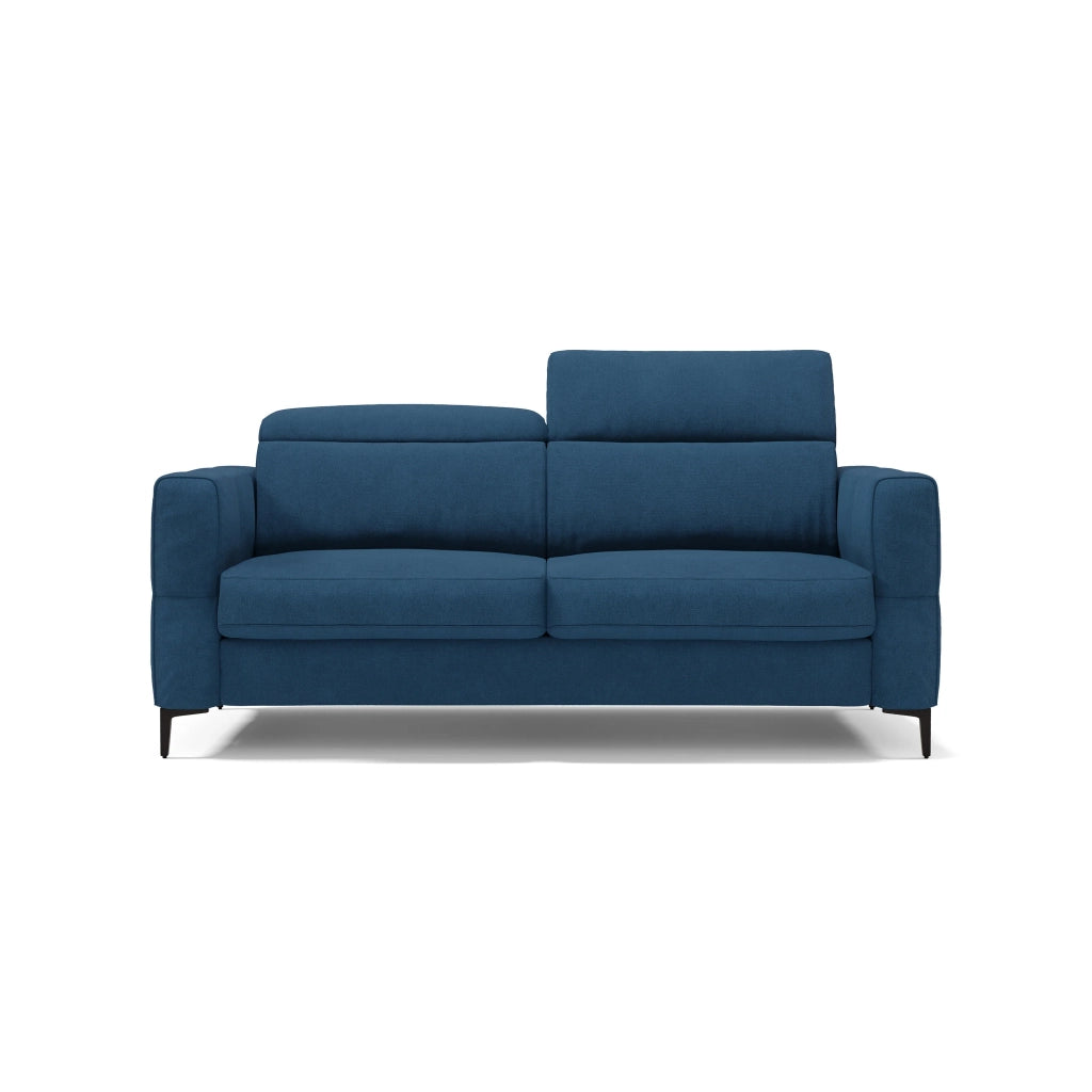 Gardenia Divano letto materasso alto 18 cm con poggiatesta reclinabili e rivestimento impermeabile T02 178 cm (mat. 120x197) blu