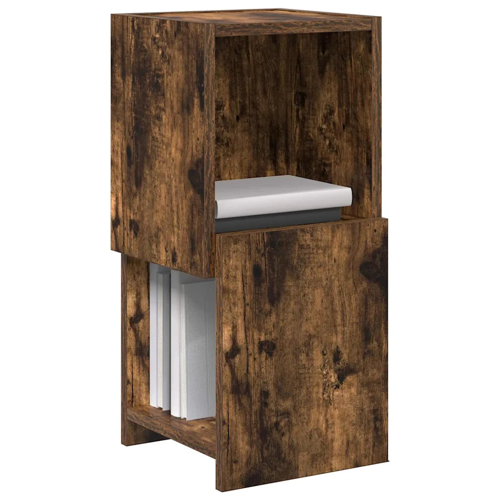 Mobile angolare 25,5x25x55cm Legno ingegnerizzato Rovere fumé 889825