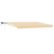 Cornice per Tenda Manuale con LED Giallo e Bianco 4 x 2 m 3420555