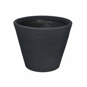 Vaso Portavaso Caspò Campana Shabby Rigata Vasar in resina cmha 45 Colore: Grigio Ghisa