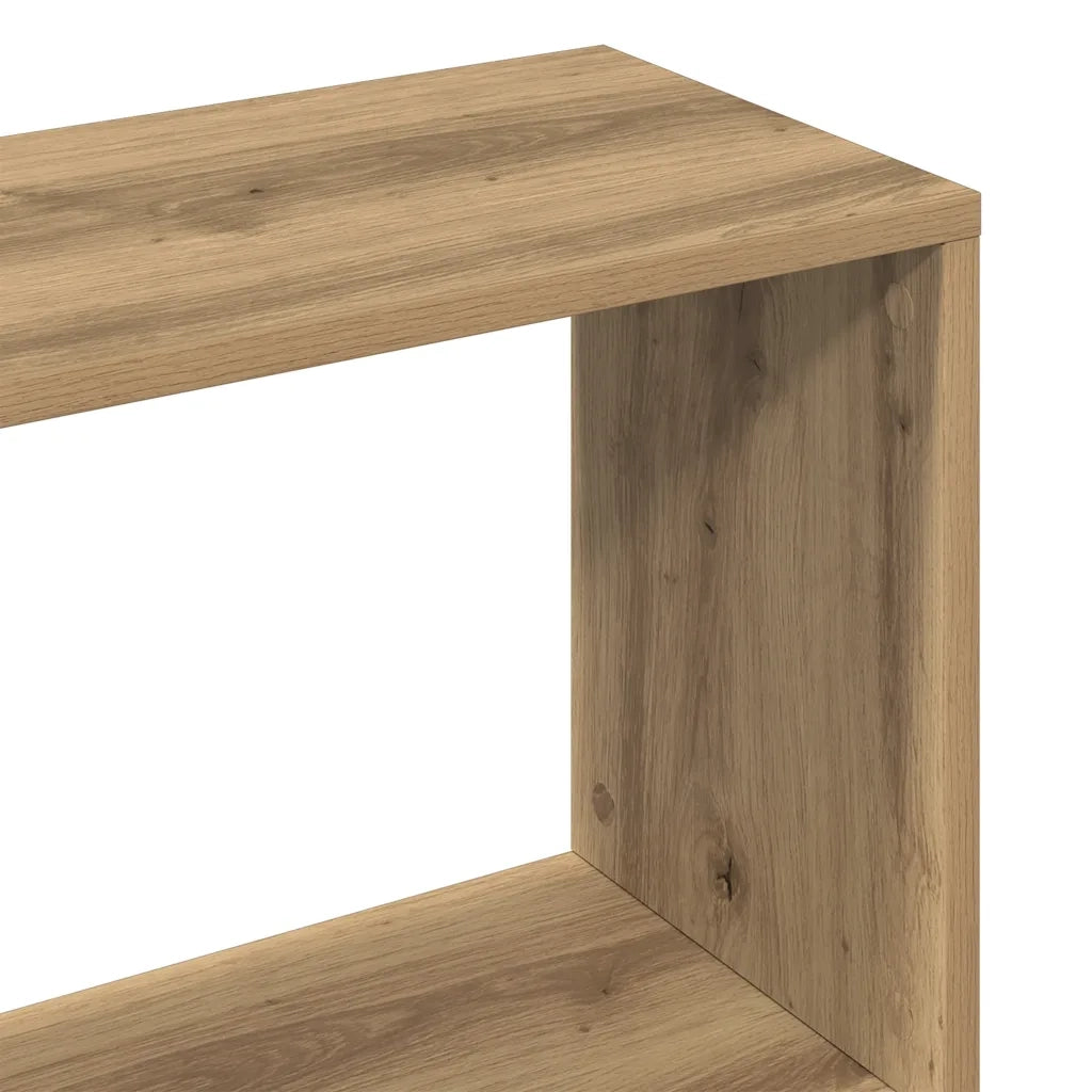 Libreria-Scaffale per Libri-Mobile di Stoccaggio Rovere Artigianale 97,5x29,5x100 cm Legno Multistrato