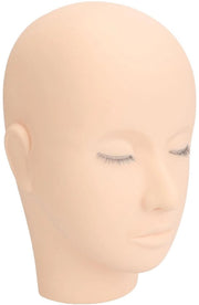 Manichino per estensioni cigli - 3 livelli di addestramento - Testa in silicone - morbida per allenamento cosmetico - modello ciglio simulato - ideale per estensioni cigli - testa di allenamento per cigli