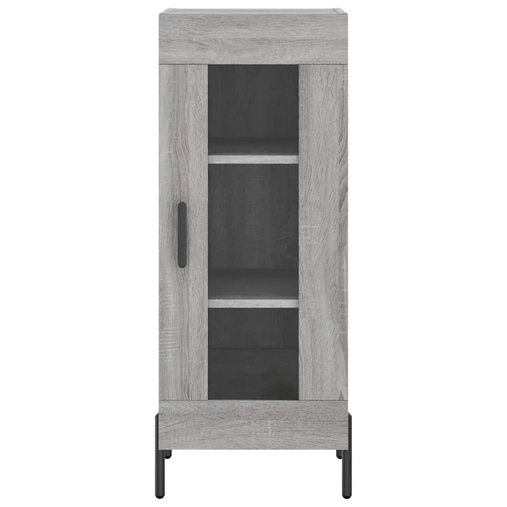 Credenza | Madia | Buffet da pranzo | Armadio da pranzo Grigio Sonoma 34,5x34x90 cm in Legno Multistrato