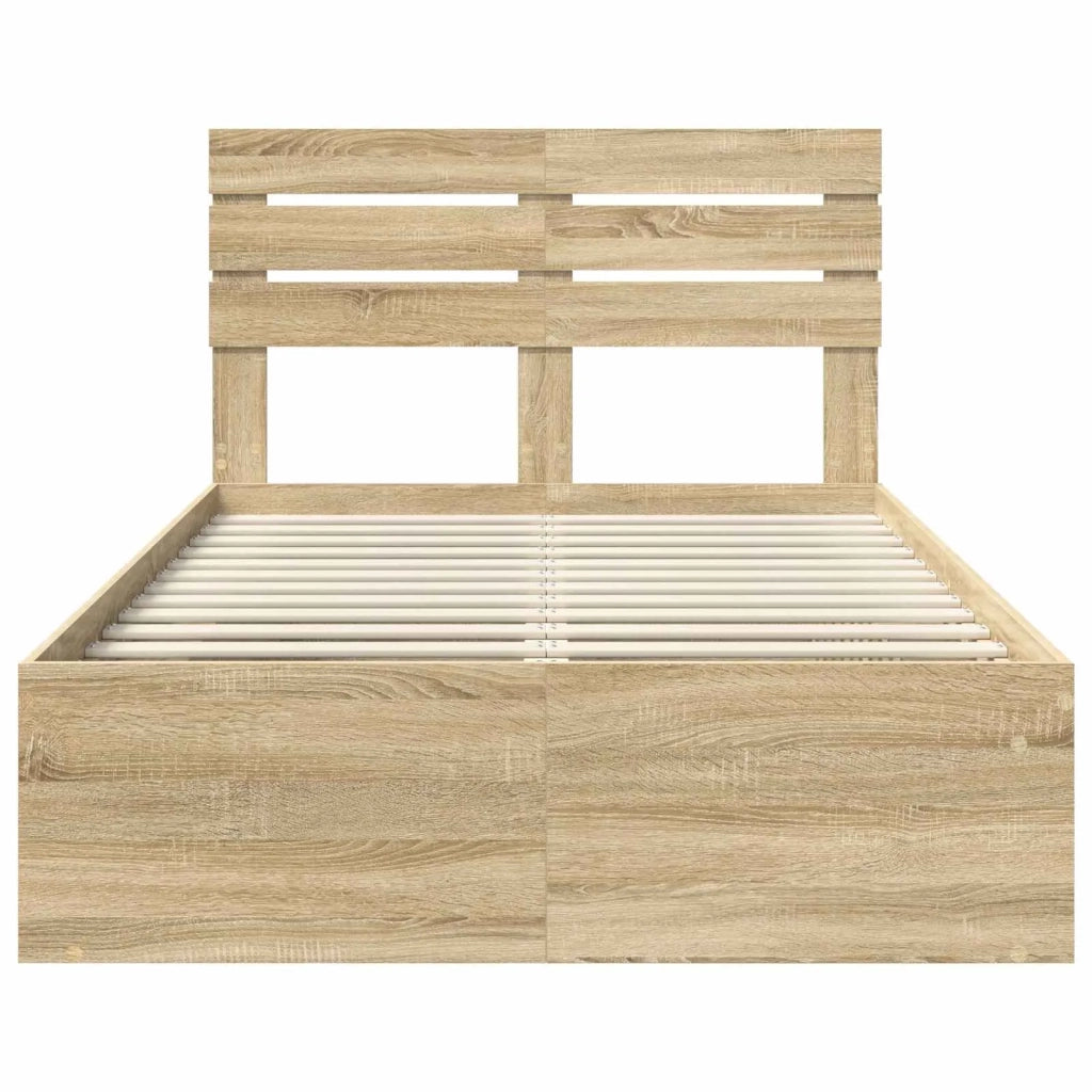 Struttura del letto Sonoma 120 x 190 cm Pino massello 3411441