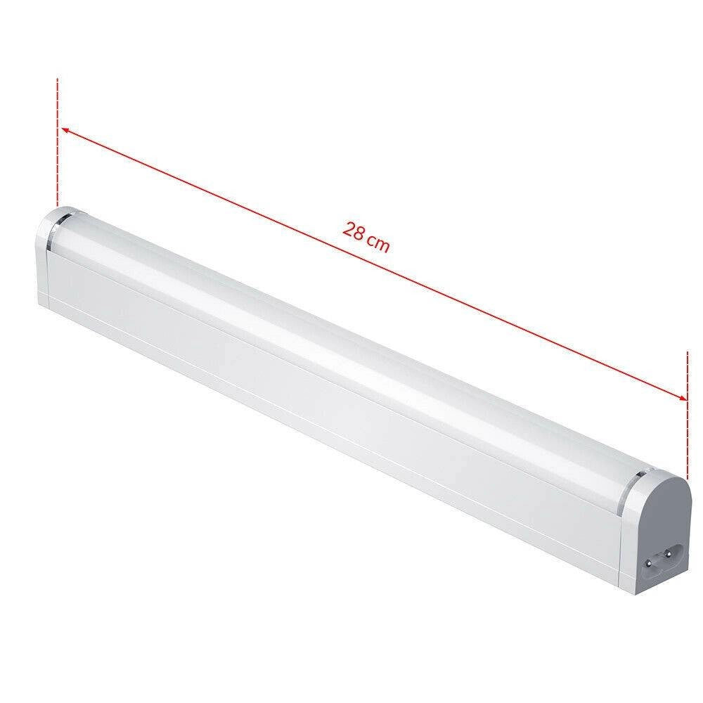 Trade Shop - Lampada Luce Sottopensile 30cm Mobili Cucina Armadio Barra Led 330lm Bianco -