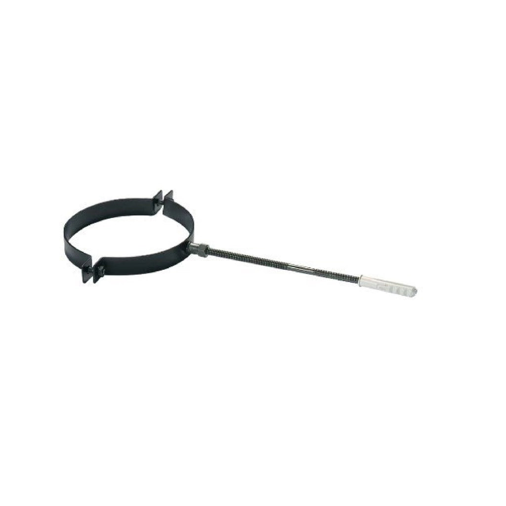 Tubi acciaio pellet 80 mm accessori stufa cm25 50 100curva45°90°T rosone condensa COLLARE REGGITUBO 80 MM