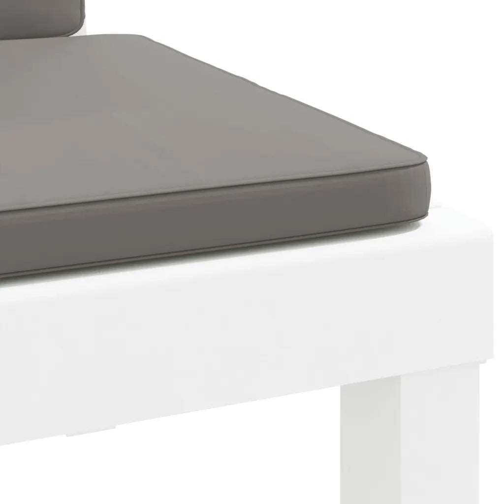 Set Salotto da Giardino 3 pz con Cuscini Bianco in PP 3203732
