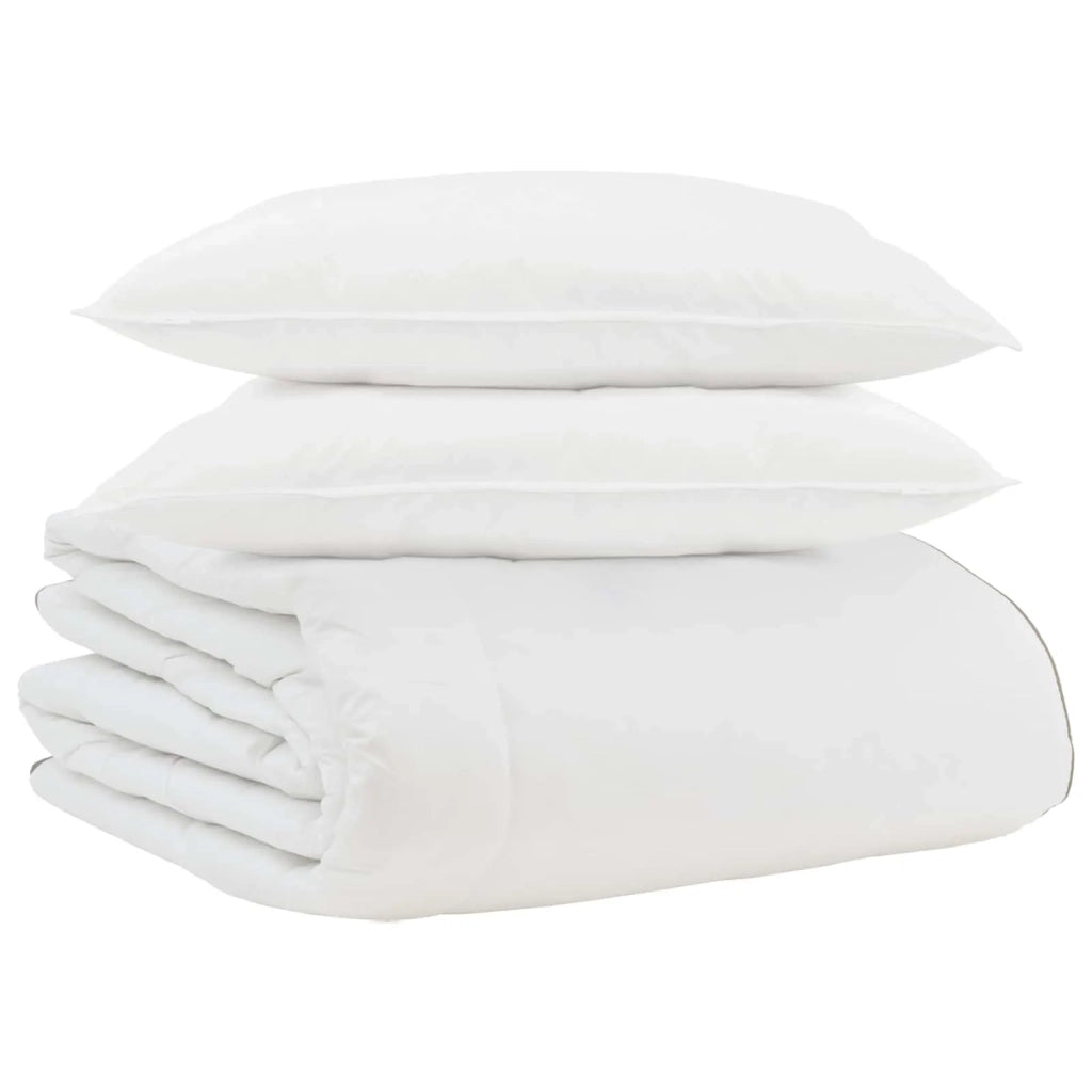 Duvet Invernale con cuscino 3 pcs Bianco Piuma d'anatra 3376896