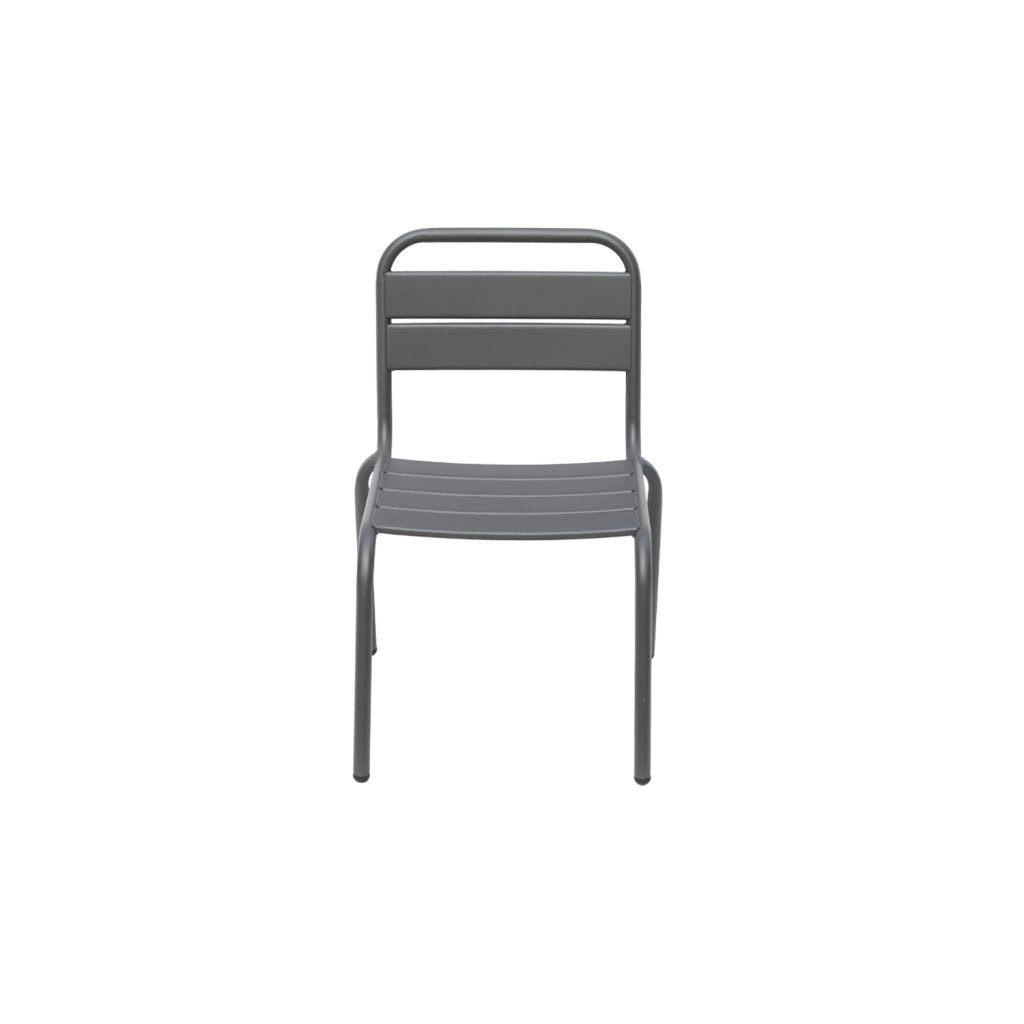 Set di 2 sedie in metallo per bambini, antracite