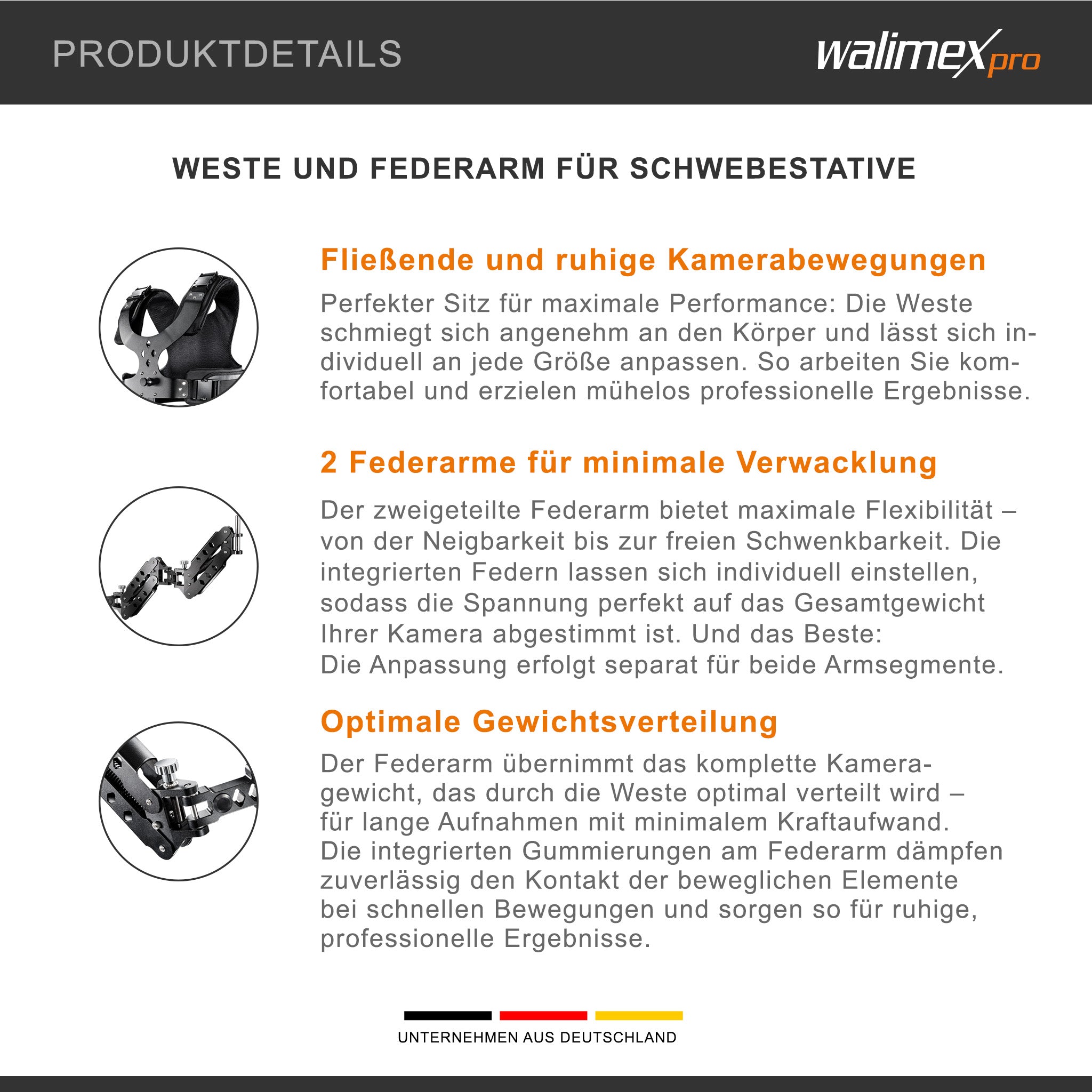 StabyBalance II gilet incl. braccio a molla