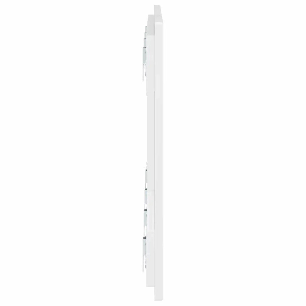 Testiera da Muro ALKMAAR Bianco Lucido Legno ingegnerizzato 896269