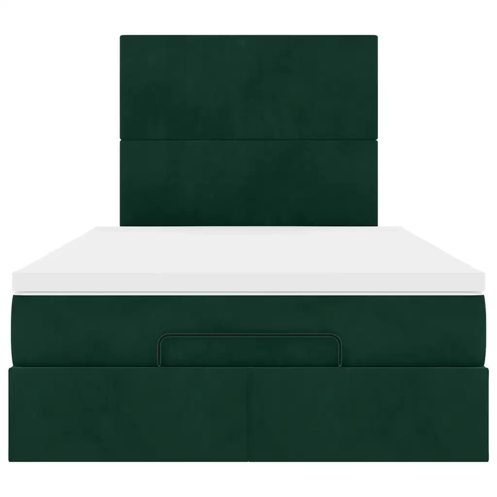 Struttura Letto Pouf con Materassi 120x190 cm Velluto 3314237