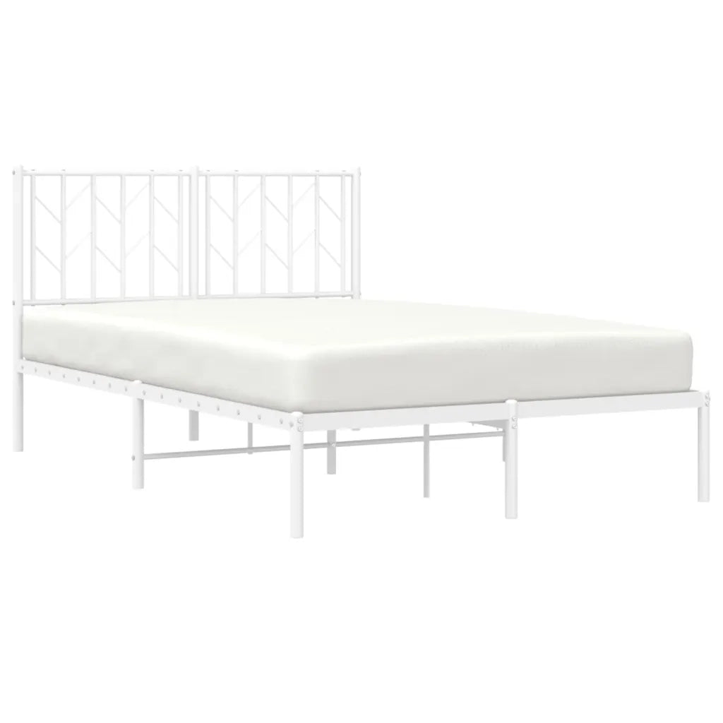Giroletto con Testiera Metallo Bianco 120x190 cmcod mxl 133796
